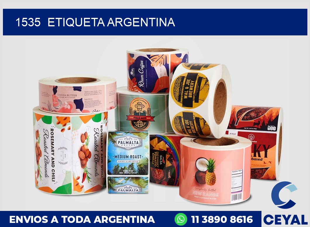 1535  ETIQUETA ARGENTINA