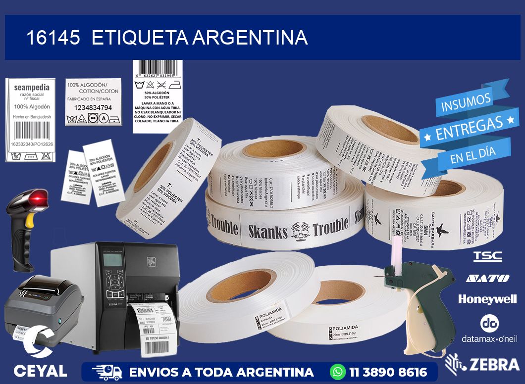 16145  ETIQUETA ARGENTINA