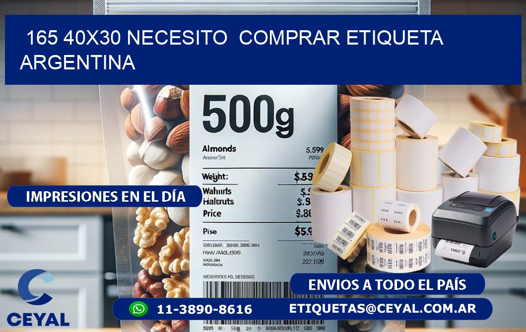 165 40X30 NECESITO  COMPRAR ETIQUETA ARGENTINA