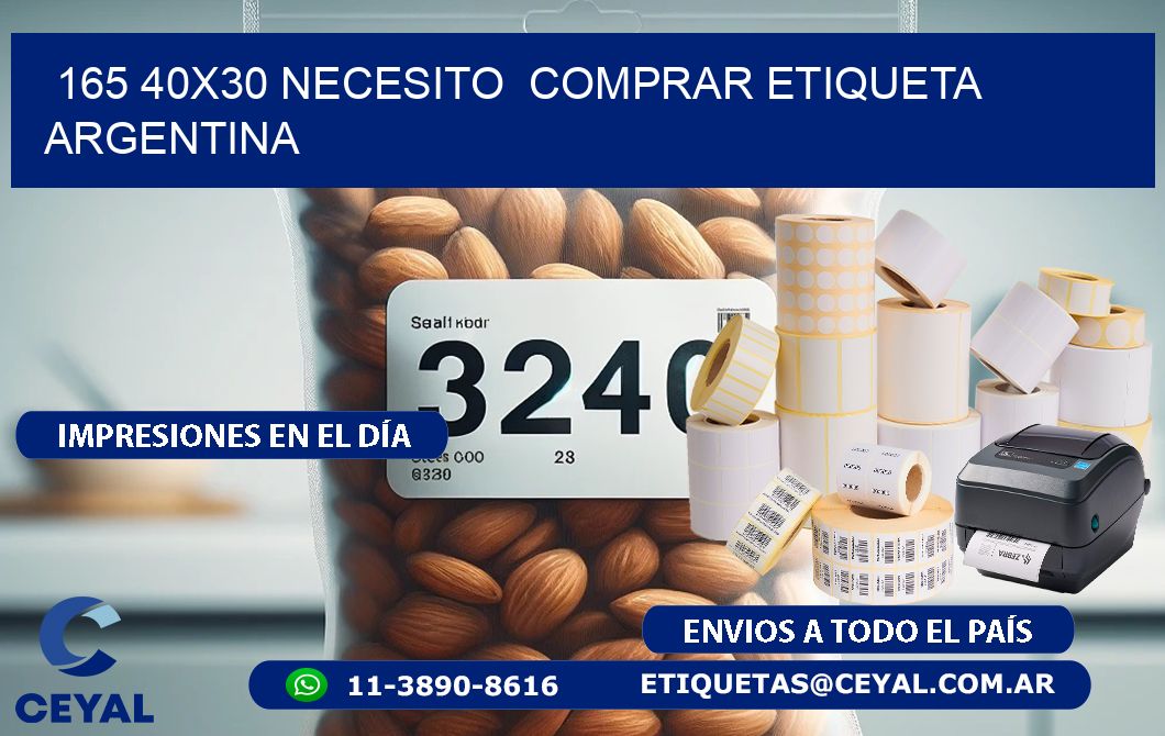 165 40X30 NECESITO  COMPRAR ETIQUETA ARGENTINA