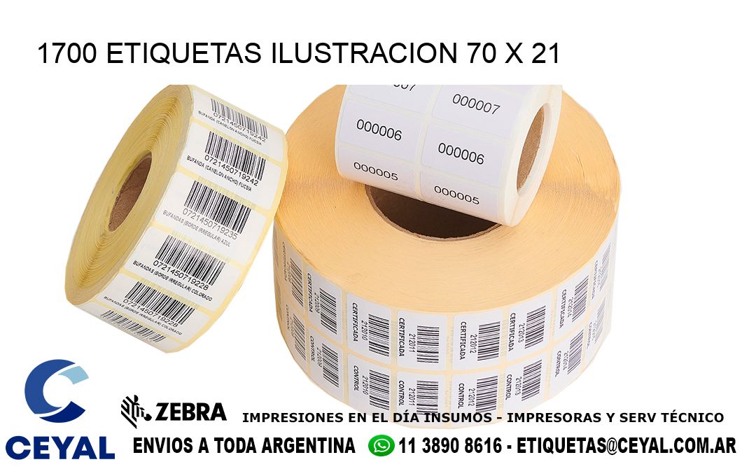 1700 ETIQUETAS ILUSTRACION 70 x 21