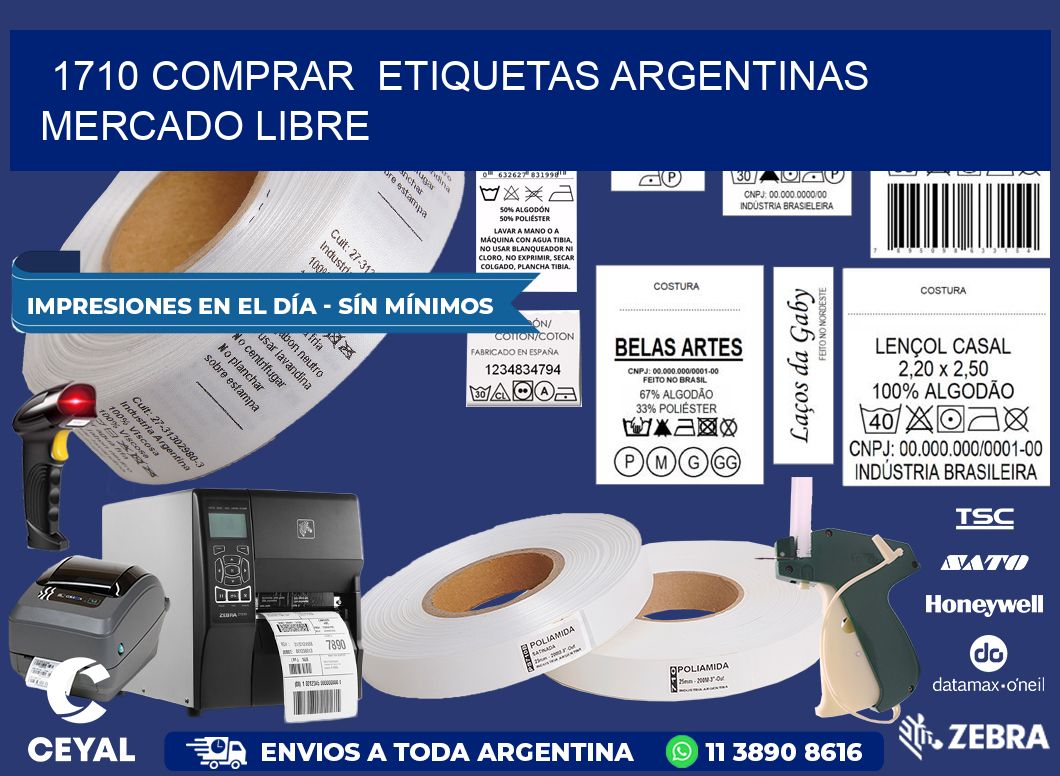1710 COMPRAR  ETIQUETAS ARGENTINAS MERCADO LIBRE