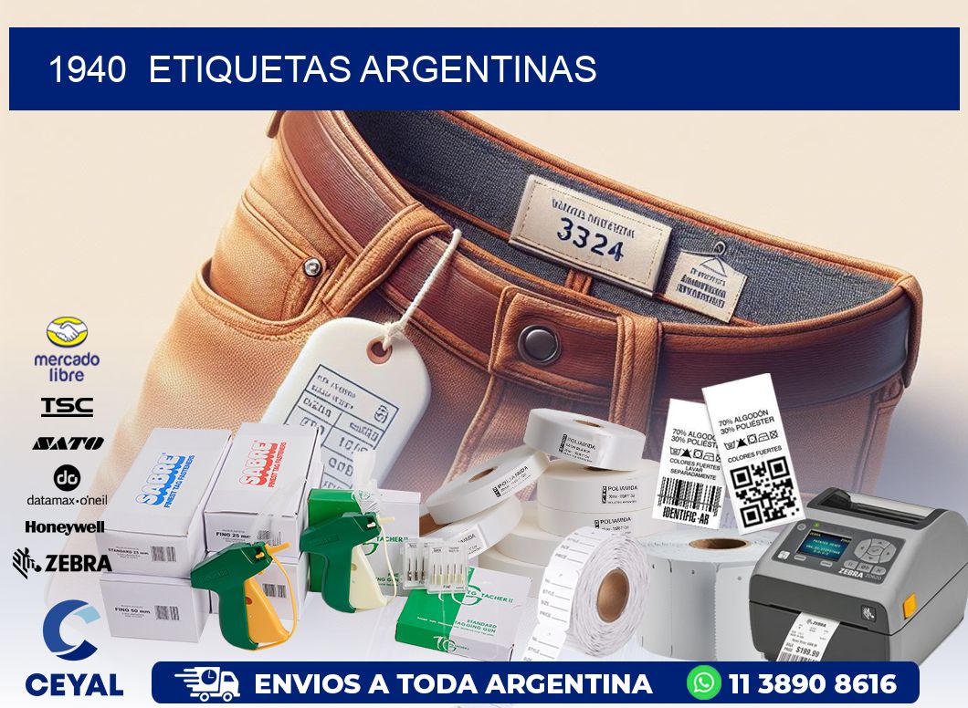 1940  ETIQUETAS ARGENTINAS