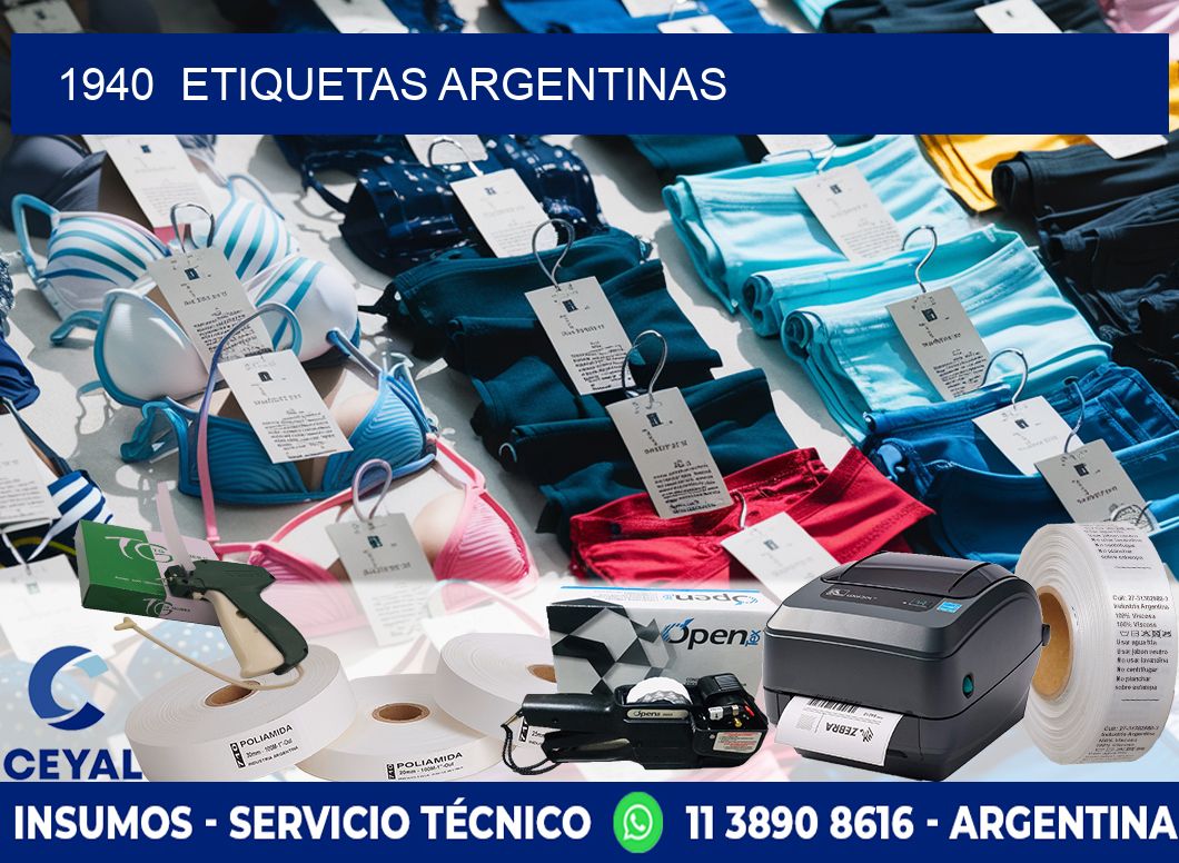 1940  ETIQUETAS ARGENTINAS