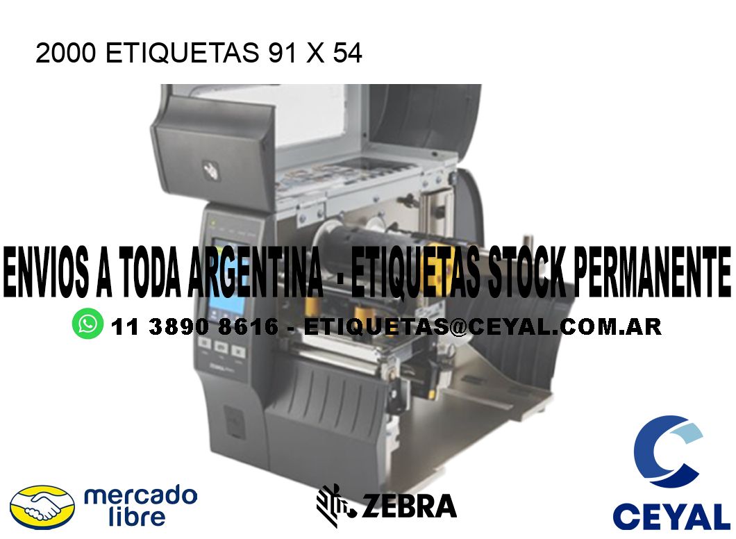 2000 ETIQUETAS 91 x 54