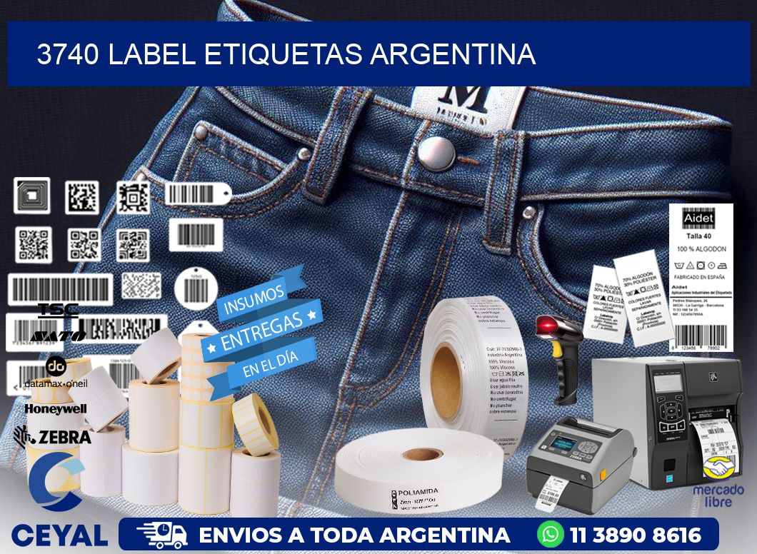 3740 LABEL ETIQUETAS ARGENTINA