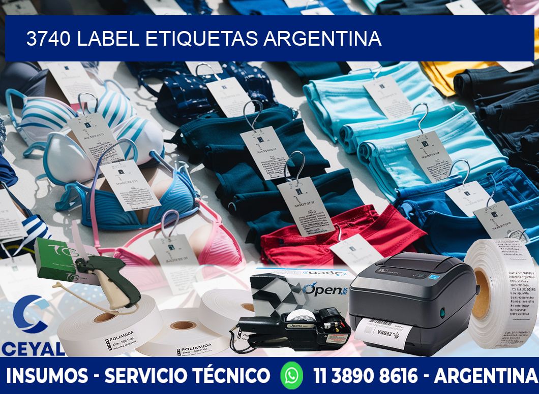 3740 LABEL ETIQUETAS ARGENTINA