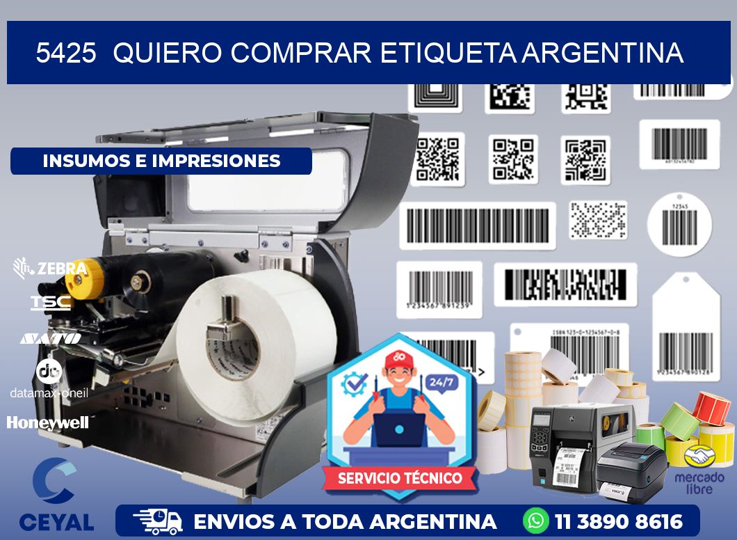 5425  QUIERO COMPRAR ETIQUETA ARGENTINA
