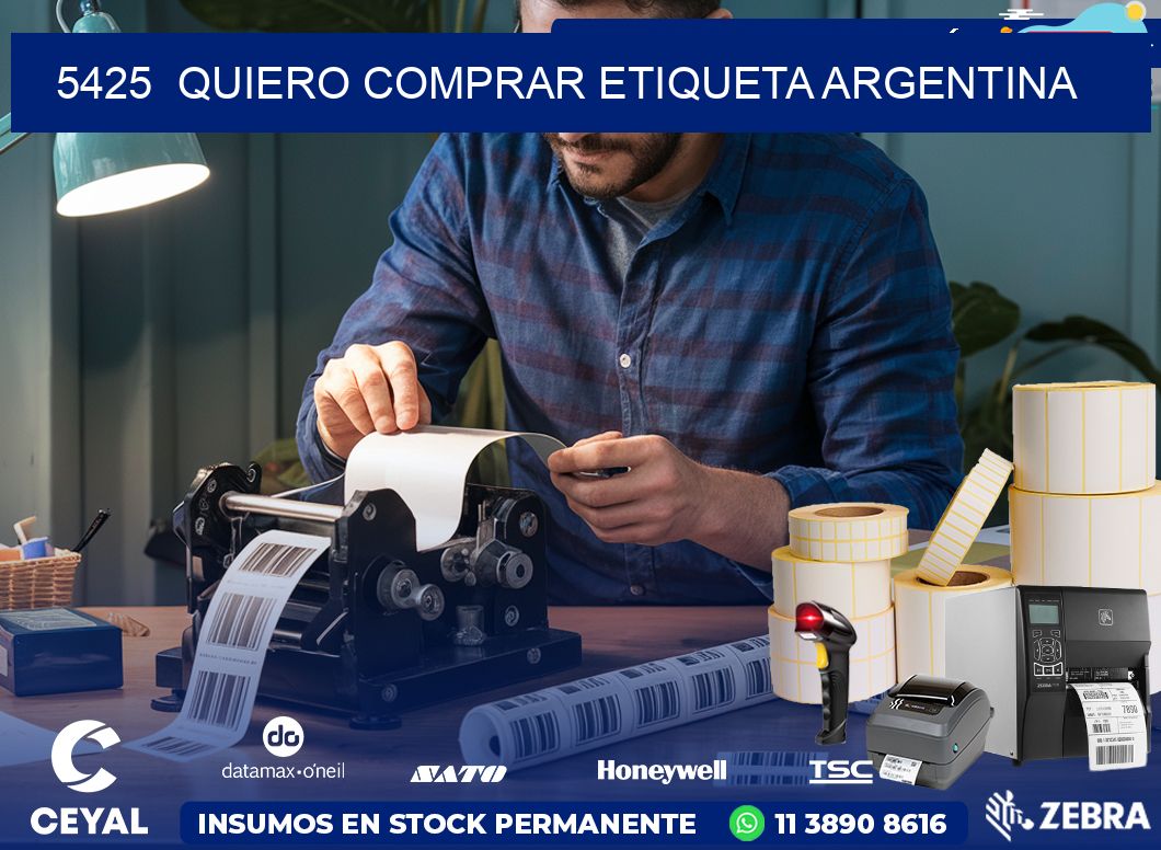 5425  QUIERO COMPRAR ETIQUETA ARGENTINA