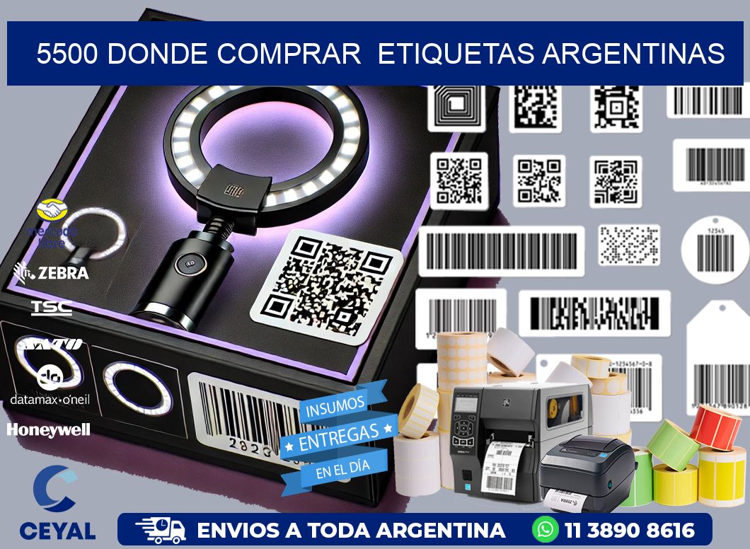 5500 DONDE COMPRAR  ETIQUETAS ARGENTINAS