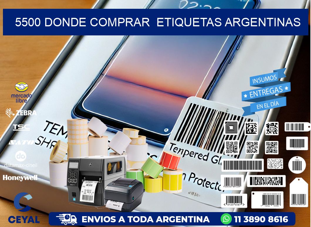 5500 DONDE COMPRAR  ETIQUETAS ARGENTINAS