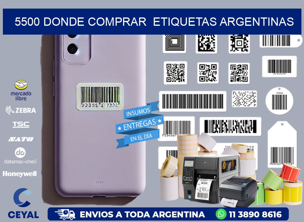5500 DONDE COMPRAR  ETIQUETAS ARGENTINAS