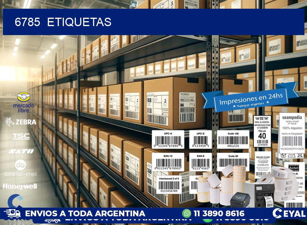 6785  ETIQUETAS