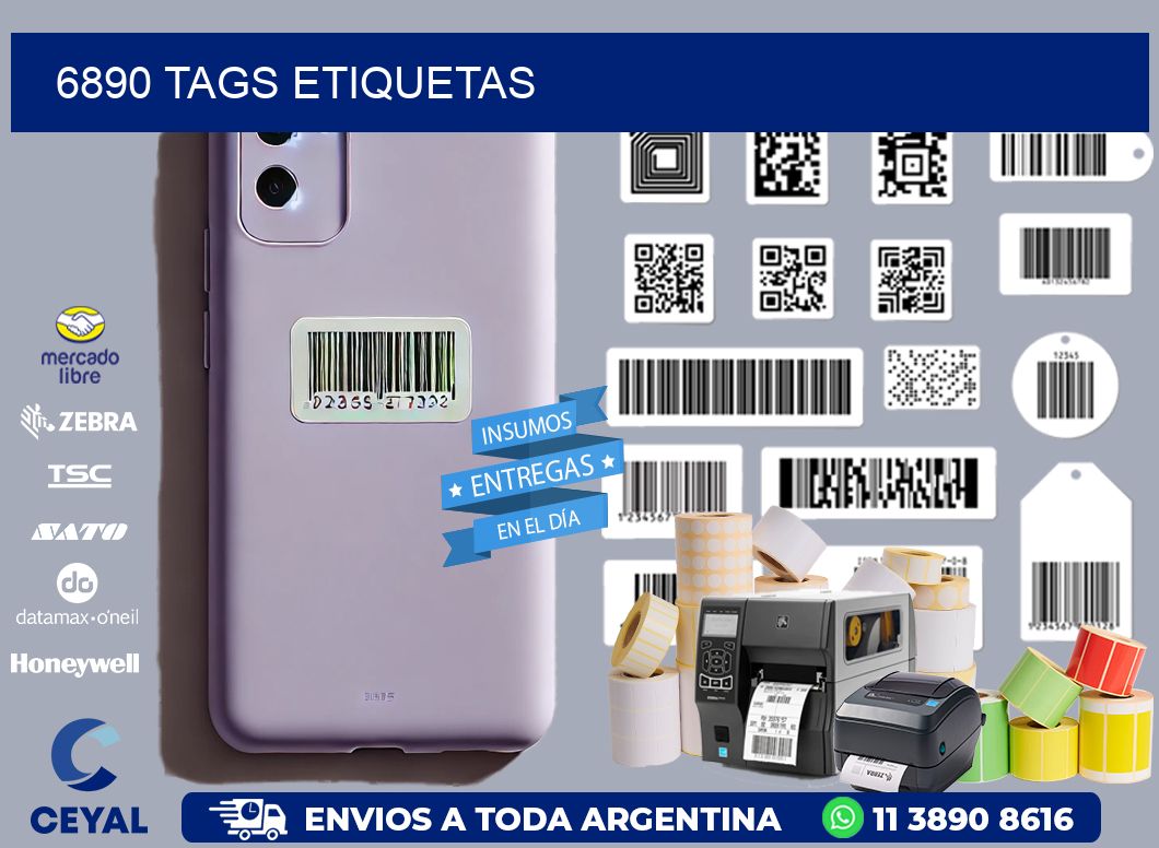 6890 TAGS ETIQUETAS