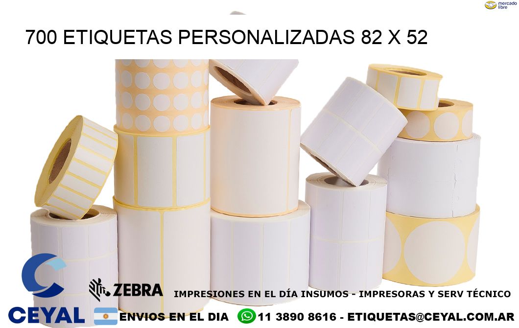 700 ETIQUETAS PERSONALIZADAS 82 x 52