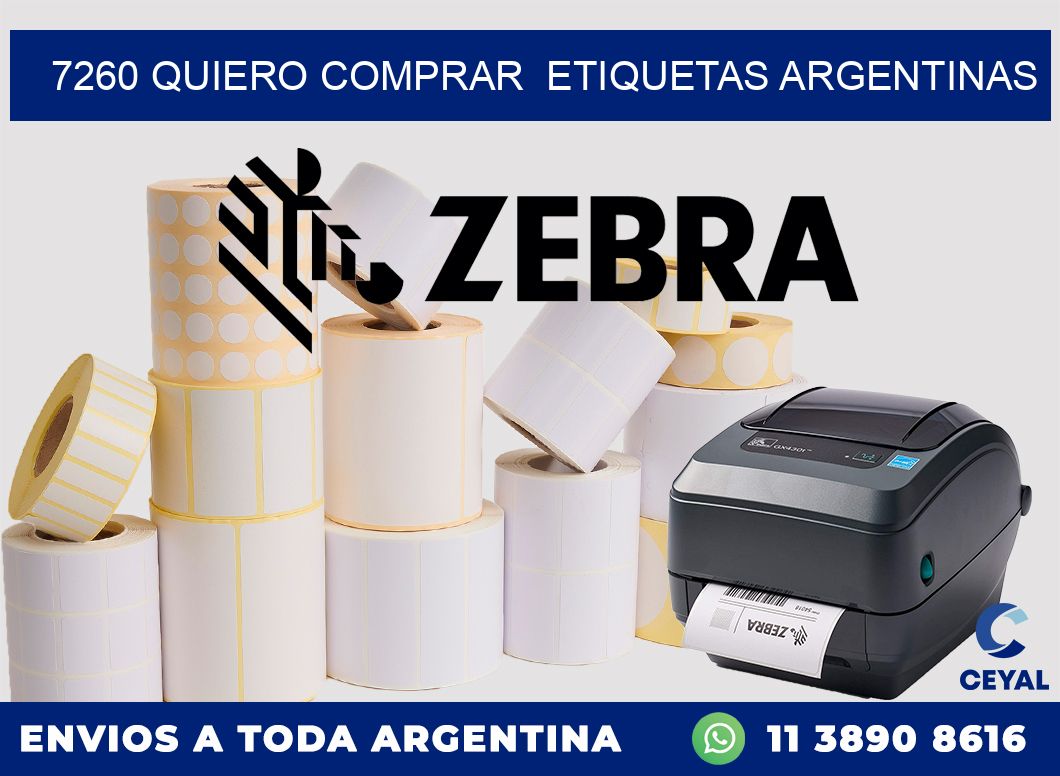 7260 QUIERO COMPRAR  ETIQUETAS ARGENTINAS