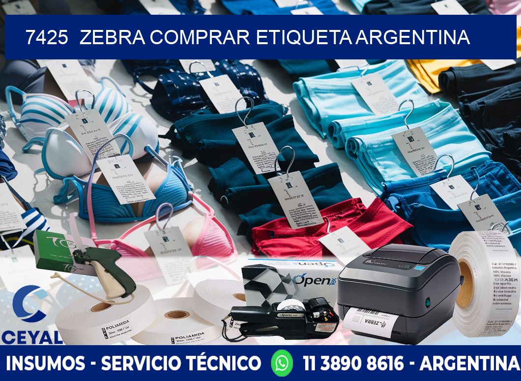 7425  ZEBRA COMPRAR ETIQUETA ARGENTINA