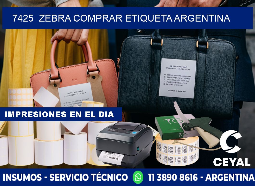 7425  ZEBRA COMPRAR ETIQUETA ARGENTINA