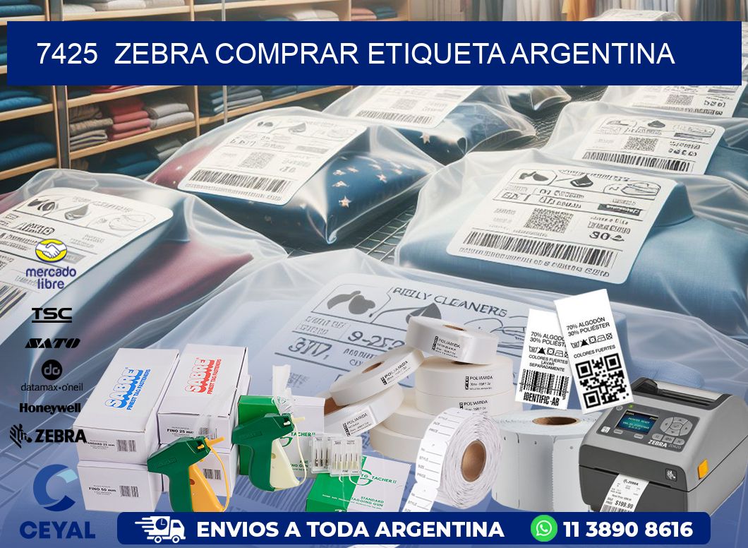 7425  ZEBRA COMPRAR ETIQUETA ARGENTINA