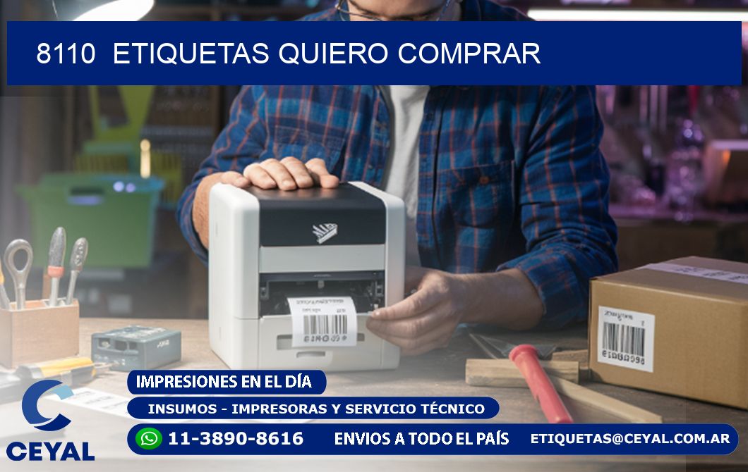 8110  ETIQUETAS QUIERO COMPRAR