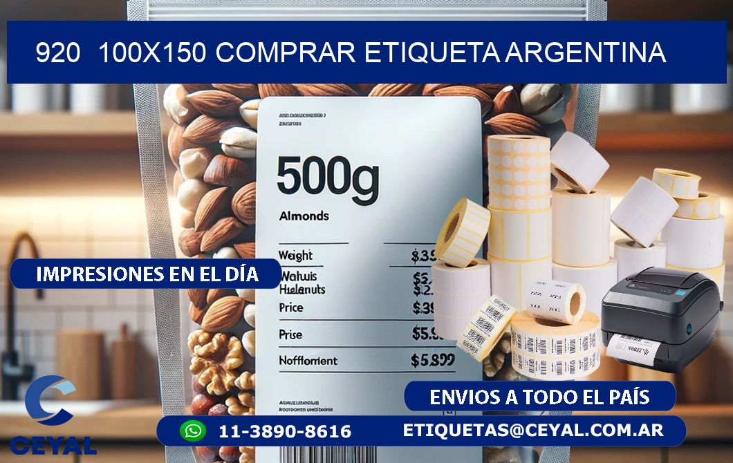 920  100X150 COMPRAR ETIQUETA ARGENTINA