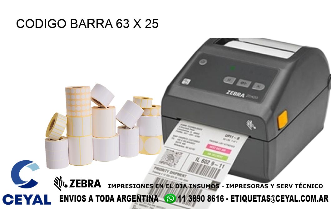 CODIGO BARRA 63 x 25