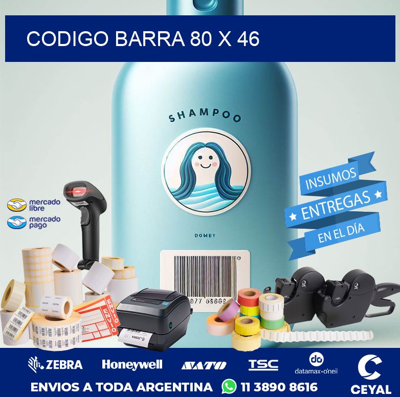 CODIGO BARRA 80 x 46
