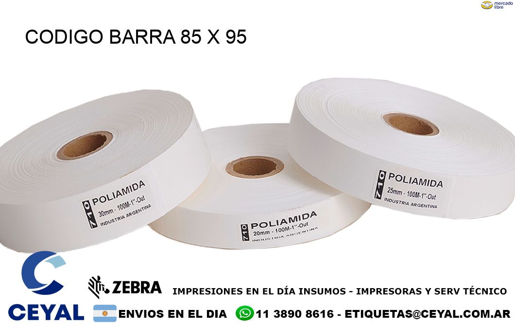 CODIGO BARRA 85 x 95