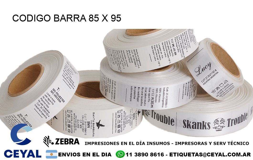 CODIGO BARRA 85 x 95