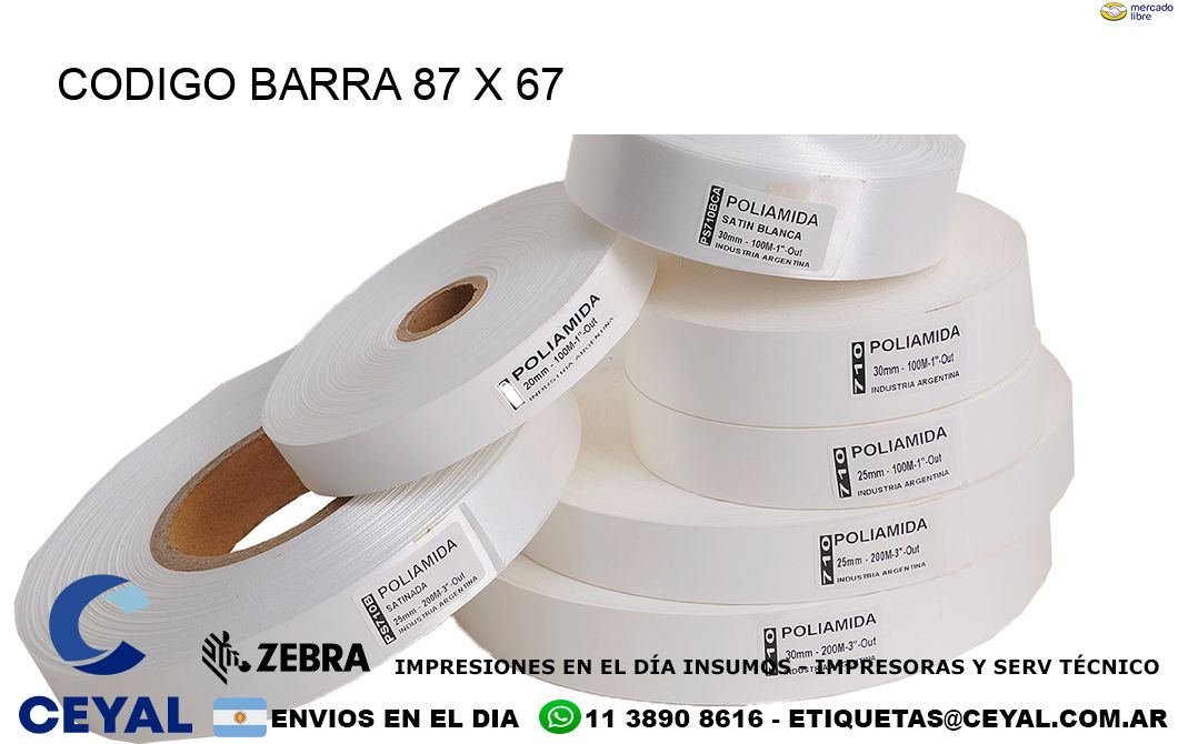 CODIGO BARRA 87 x 67