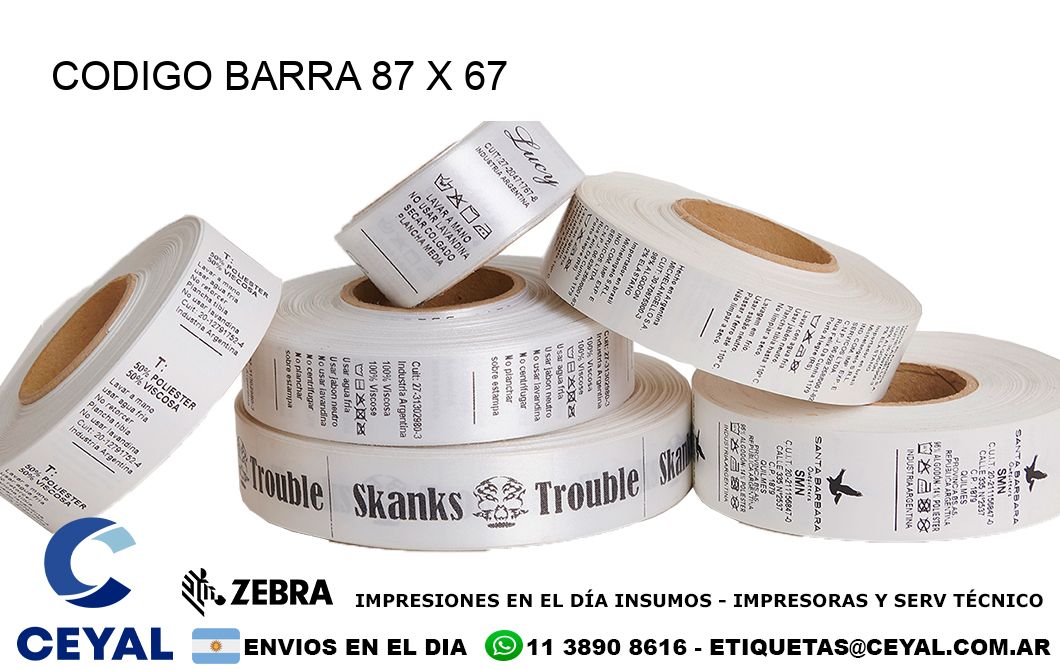 CODIGO BARRA 87 x 67