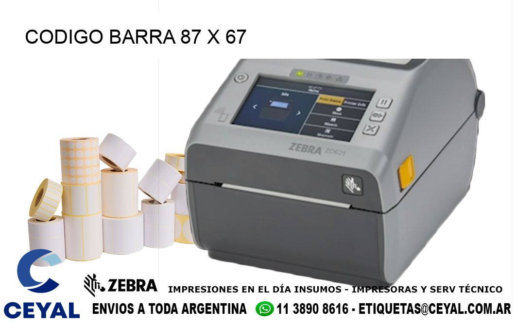 CODIGO BARRA 87 x 67