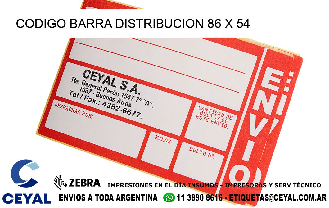 CODIGO BARRA DISTRIBUCION 86 x 54