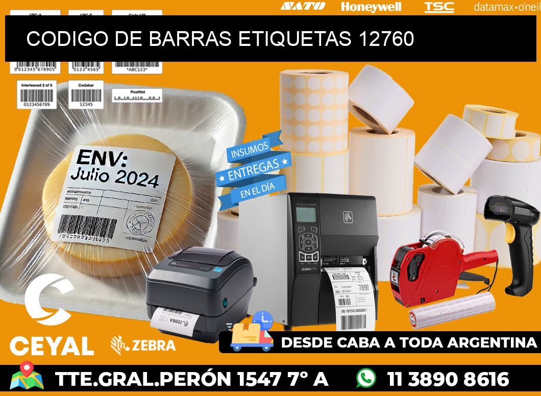 CODIGO DE BARRAS ETIQUETAS 12760
