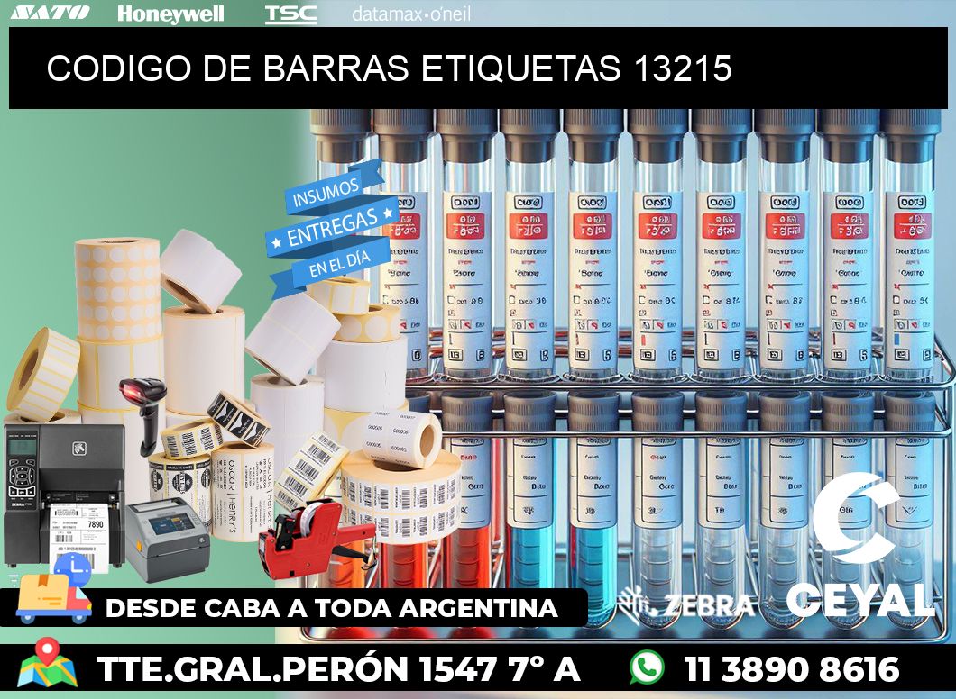 CODIGO DE BARRAS ETIQUETAS 13215