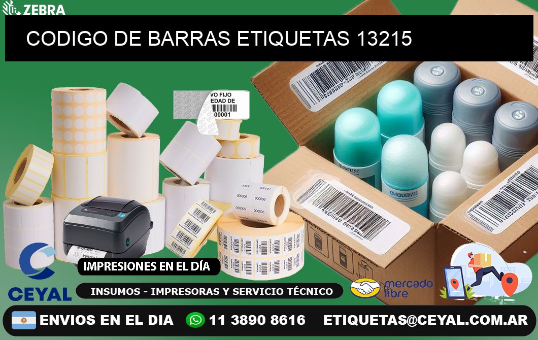 CODIGO DE BARRAS ETIQUETAS 13215