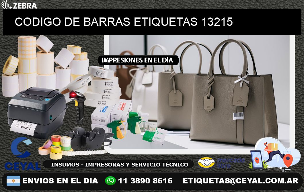 CODIGO DE BARRAS ETIQUETAS 13215