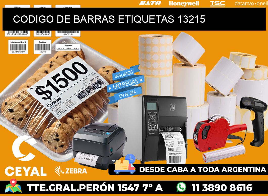 CODIGO DE BARRAS ETIQUETAS 13215