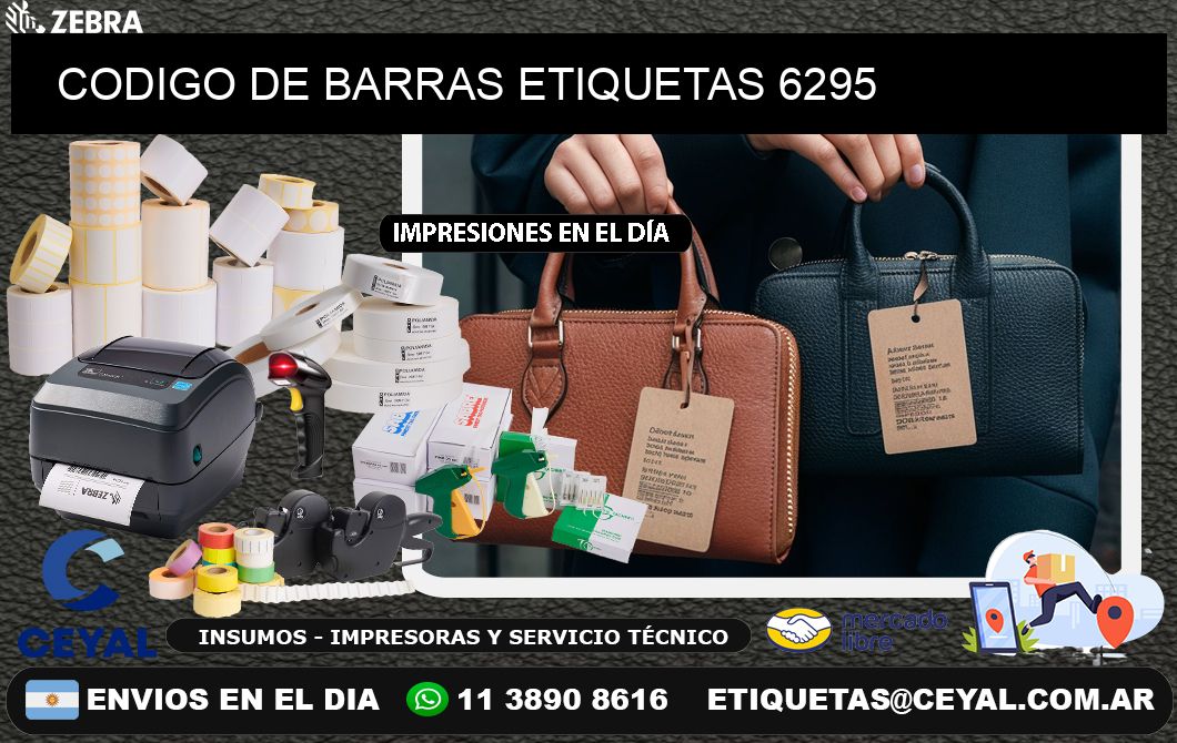 CODIGO DE BARRAS ETIQUETAS 6295