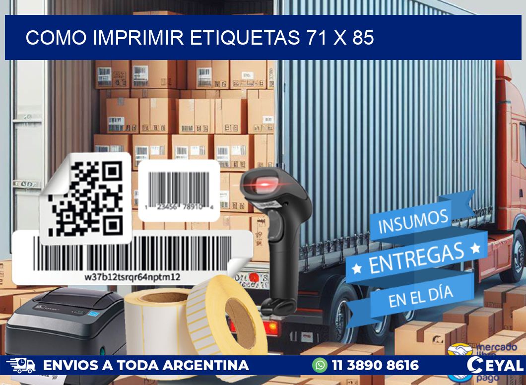 COMO IMPRIMIR ETIQUETAS 71 x 85