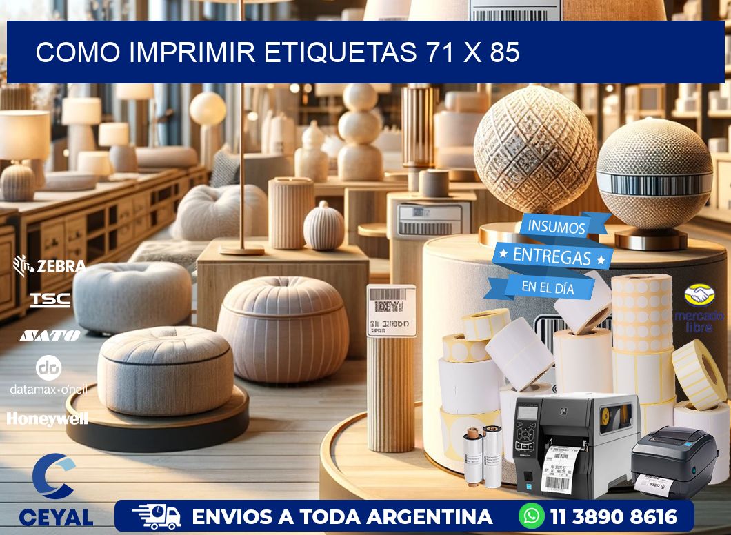COMO IMPRIMIR ETIQUETAS 71 x 85