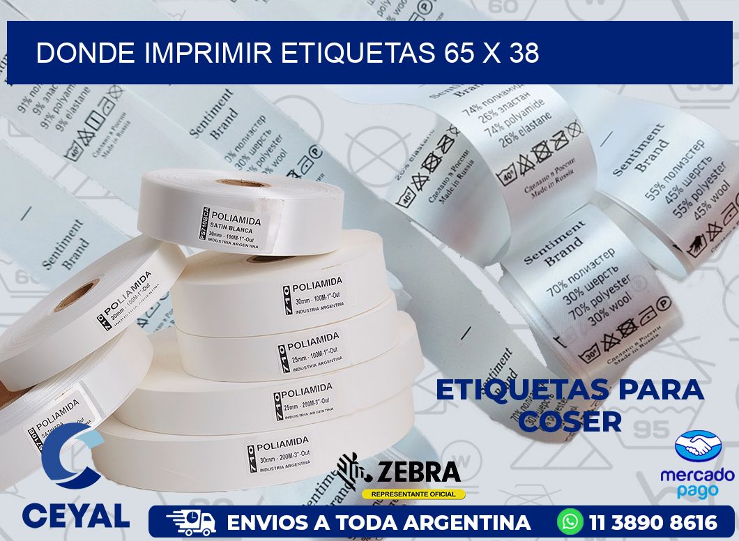 DONDE IMPRIMIR ETIQUETAS 65 x 38