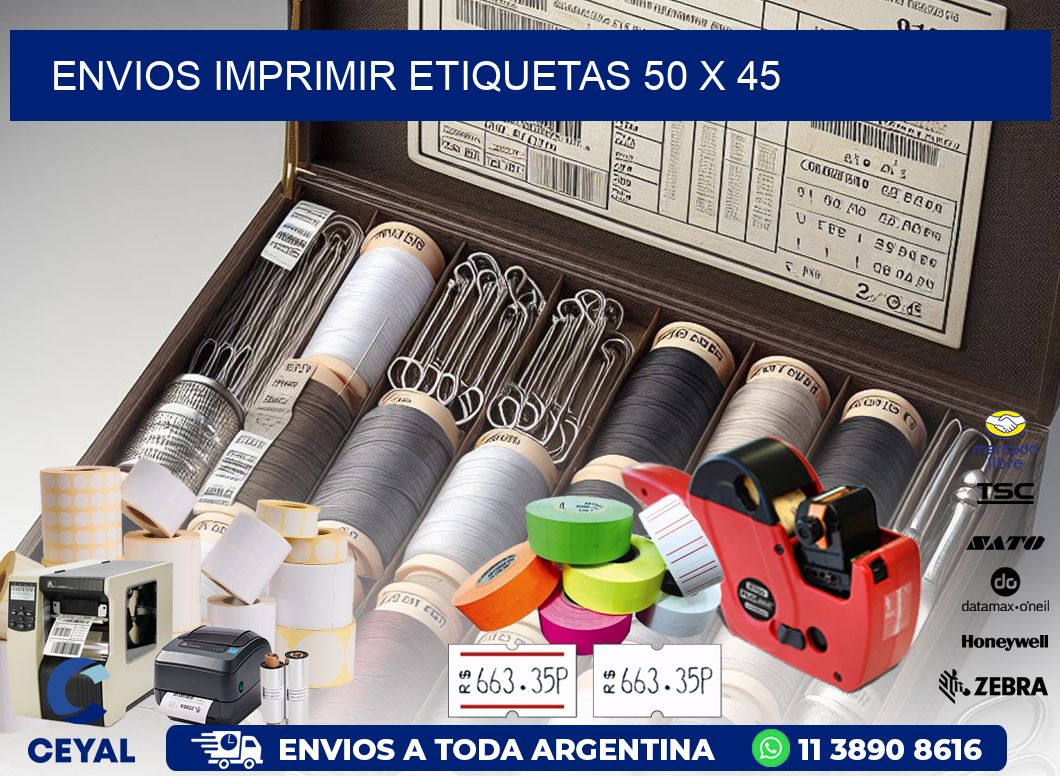 ENVIOS IMPRIMIR ETIQUETAS 50 x 45