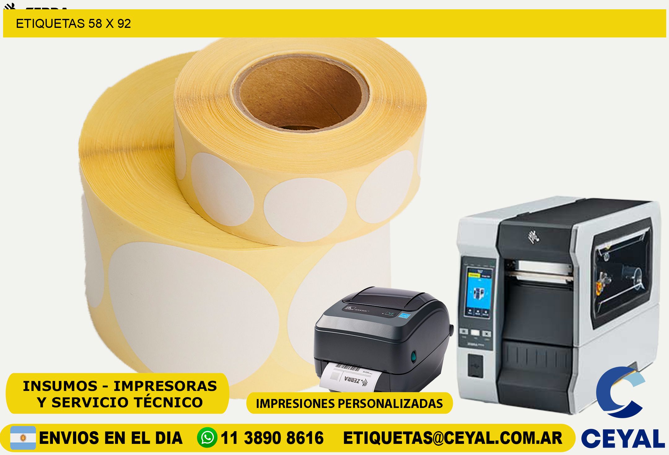 ETIQUETAS 58 x 92