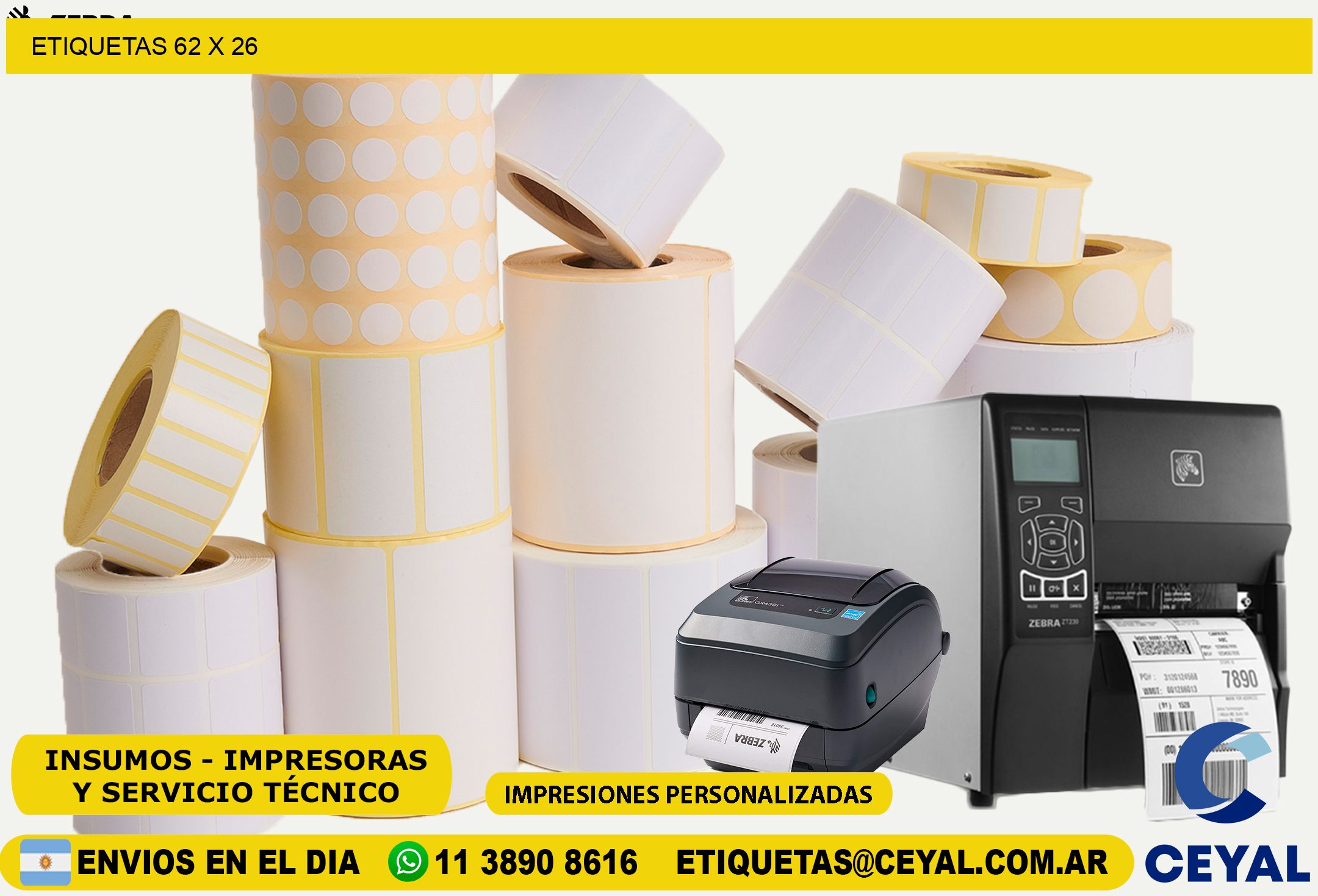 ETIQUETAS 62 x 26