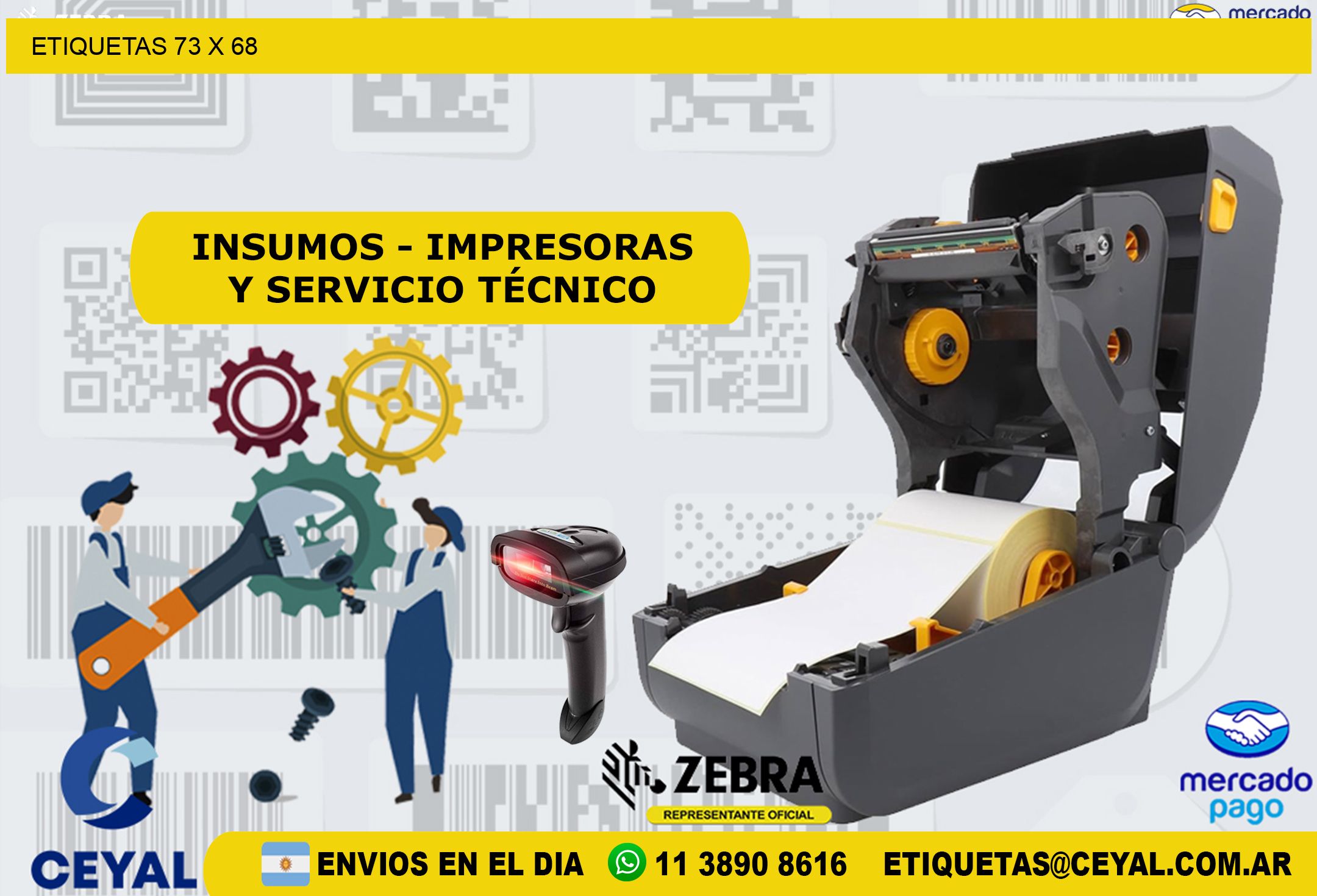 ETIQUETAS 73 x 68