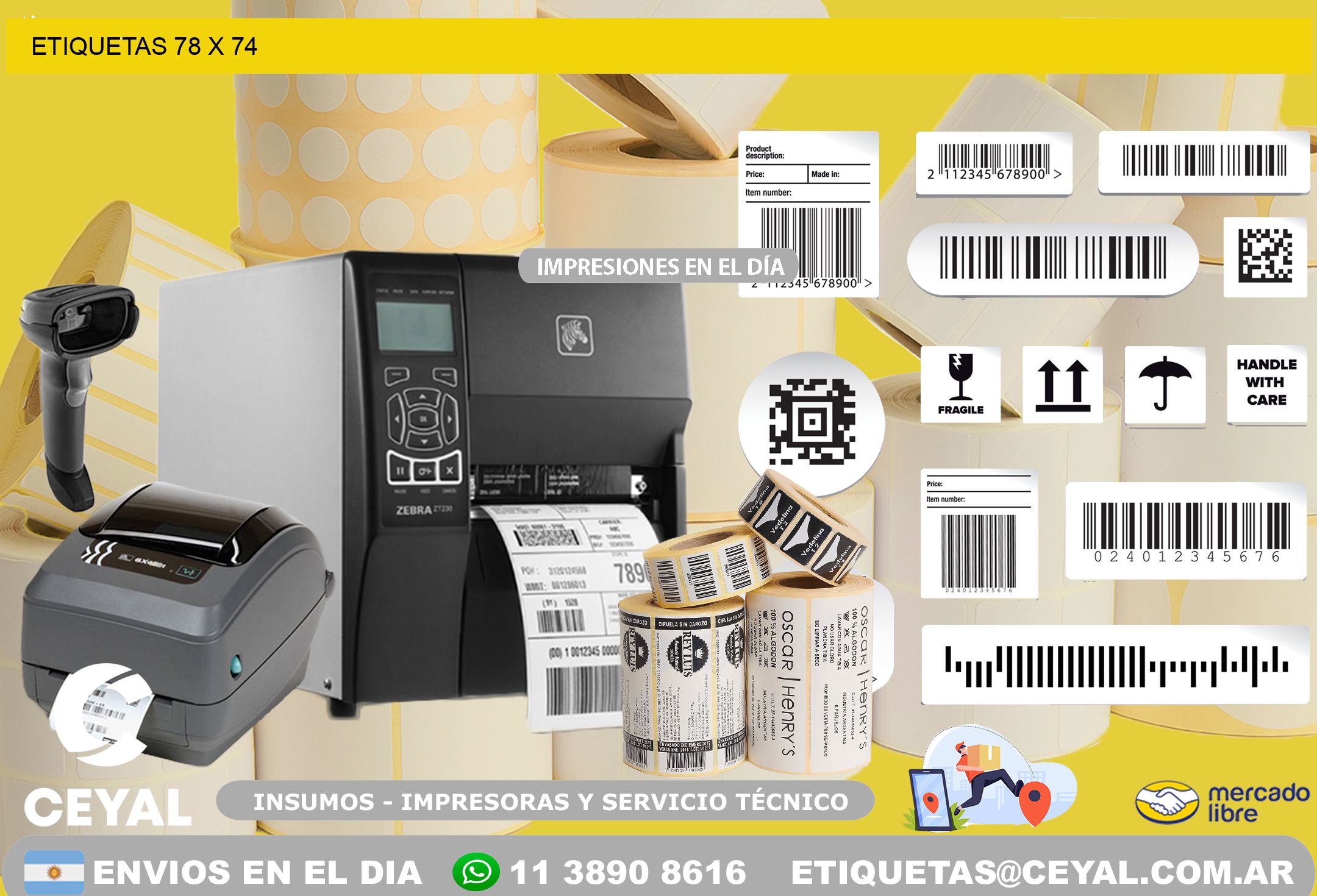 ETIQUETAS 78 x 74