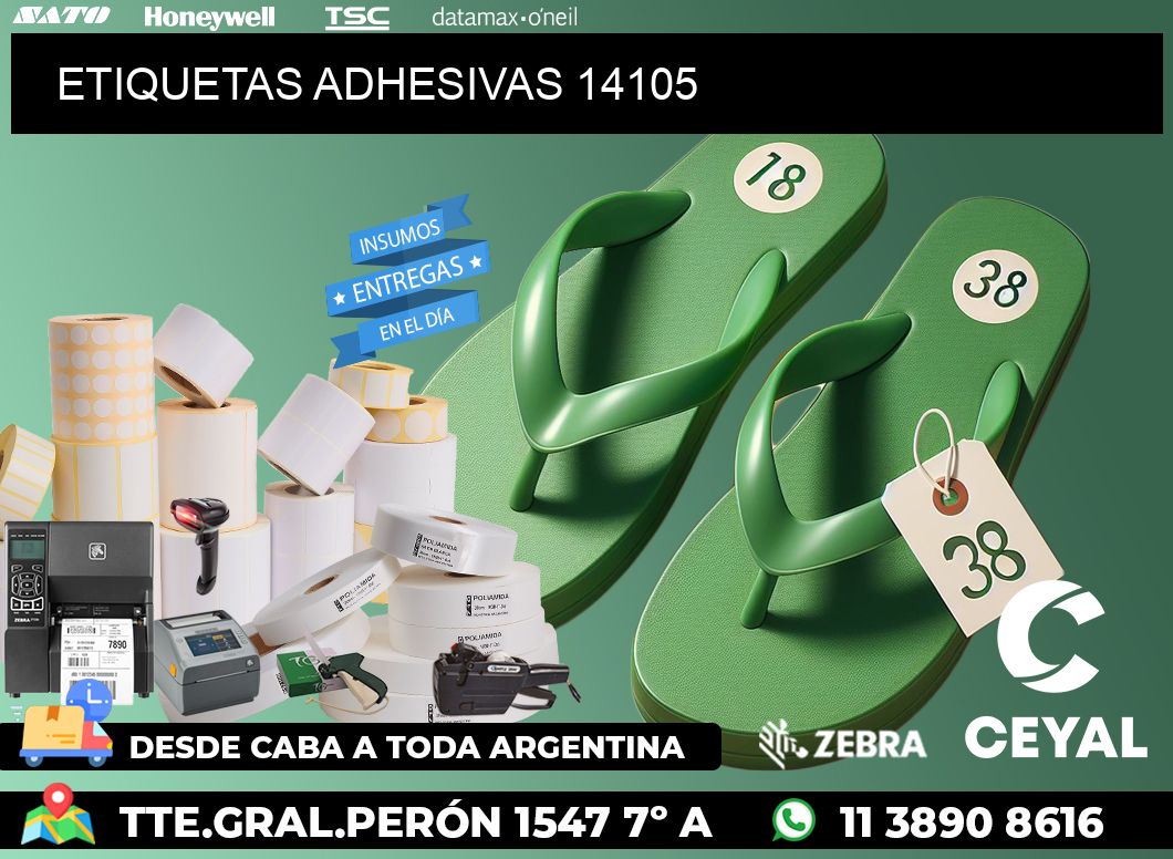 ETIQUETAS ADHESIVAS 14105