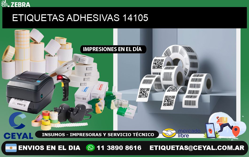 ETIQUETAS ADHESIVAS 14105