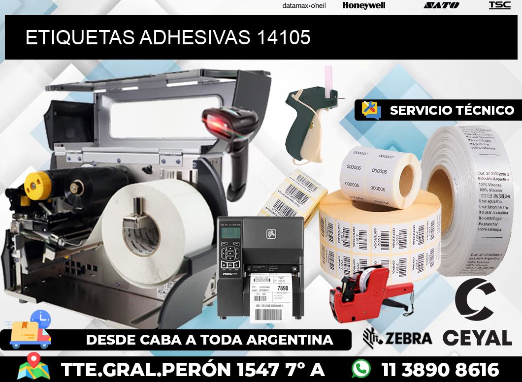 ETIQUETAS ADHESIVAS 14105
